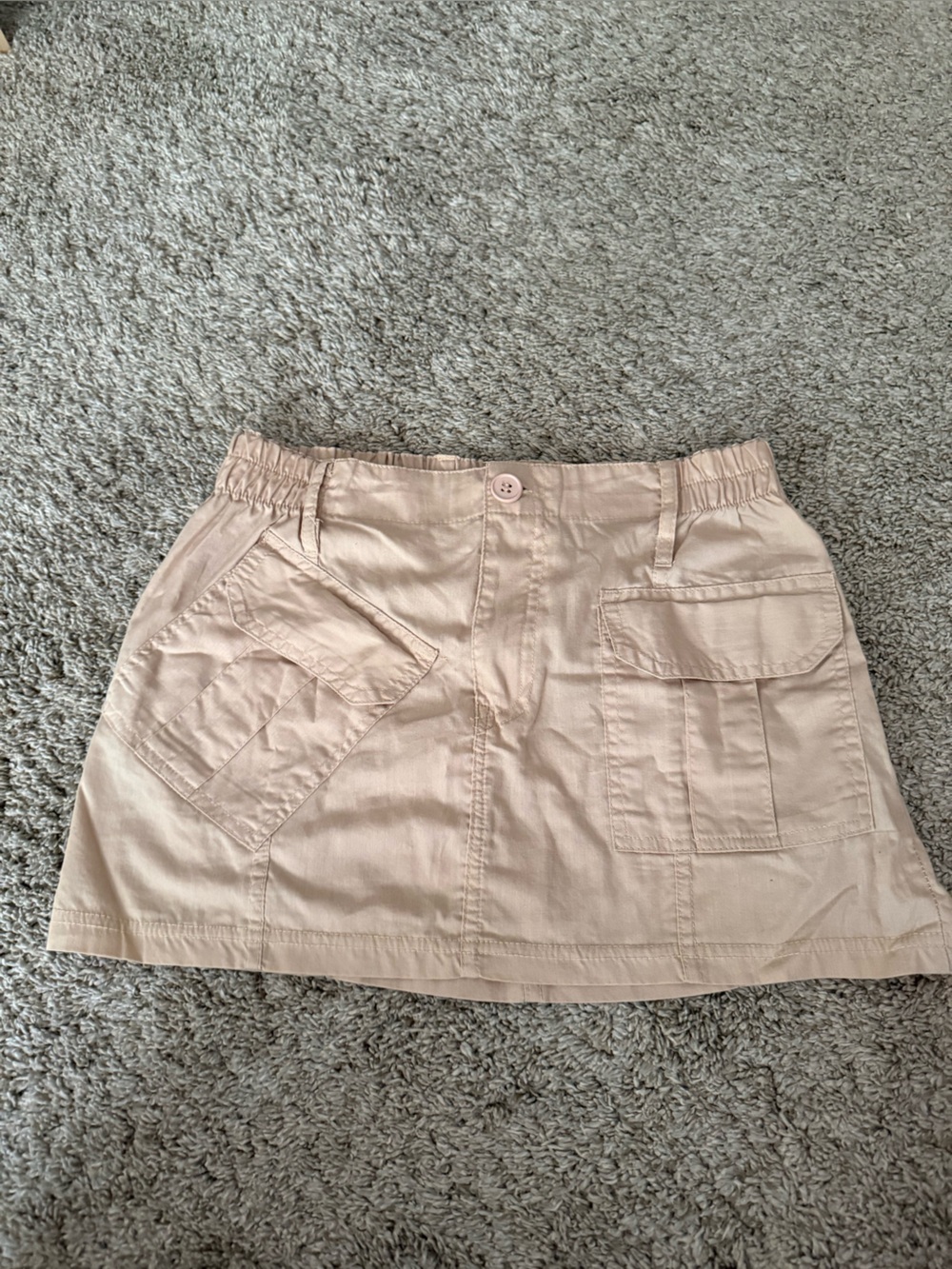 PrettyLittleThing Beige cargo skirt